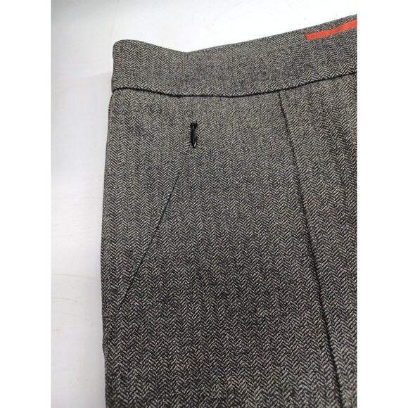 Cartonnier Anthropologie Gray Pants Sz 6 Chevron Pattern Slacks NWT $128 - Picture 5 of 7